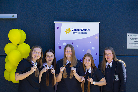 Students at St Margaret's Anglican Girls School raised more than $90,000 for cancer through the 2022 Ponytail Project